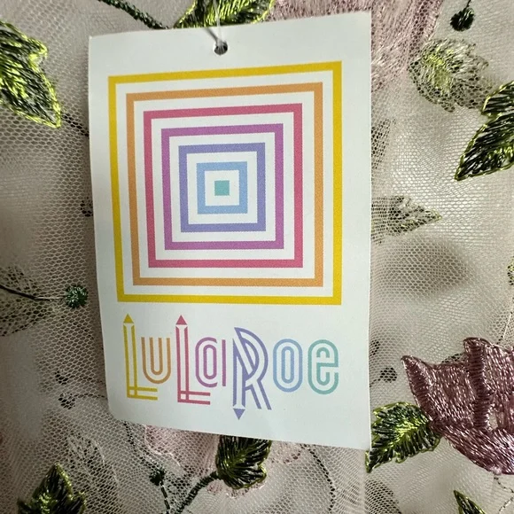 LuLaRoe Deanne II Sheer Floral Maxi Dress 2XL - Picture 4 of 13